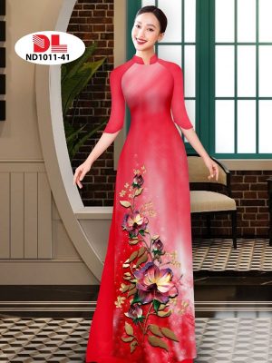 Vải Áo Dài Hoa In 3D AD ND1011 27